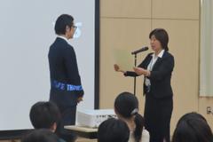 バスケットゴール寄贈式