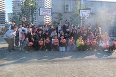 バスケットゴール寄贈式