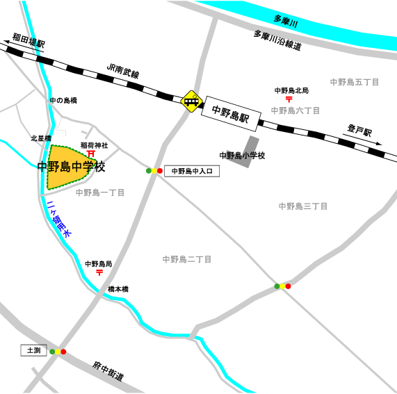 学校周辺地図